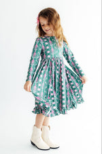 Christmas Treats L/S Ruffle Hem Twirl Dress by Mila & Rose ®