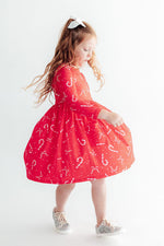 Peppermint Dreams L/S Pocket Twirl Dress by Mila & Rose ®