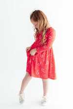 Peppermint Dreams L/S Pocket Twirl Dress by Mila & Rose ®