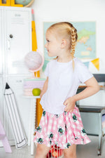Southlake Carroll Gingham Dragons Ruffle Twirl Skort by Mila & Rose ®