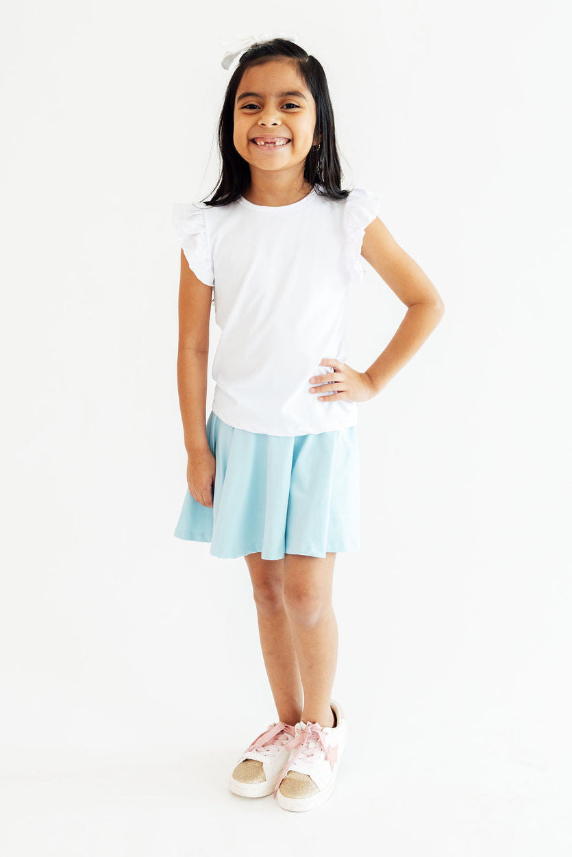 Non-Toxic Twirl Skort — Mila & Rose ® | Bluebird Print by Mila & Rose ® at Everetts Place