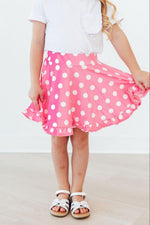 Pink Polka Dots Ruffle Twirl Skort by Mila & Rose ®