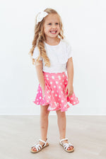 Pink Polka Dots Ruffle Twirl Skort by Mila & Rose ®