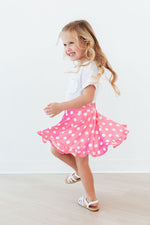 Pink Polka Dots Ruffle Twirl Skort by Mila & Rose ®