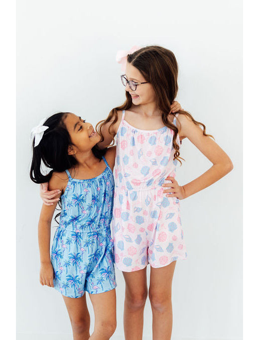 Sandy Shells Strappy Play Romper by Mila & Rose ®