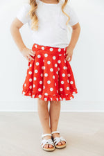 Red Polka Dots Ruffle Twirl Skort by Mila & Rose ® at Everetts Place