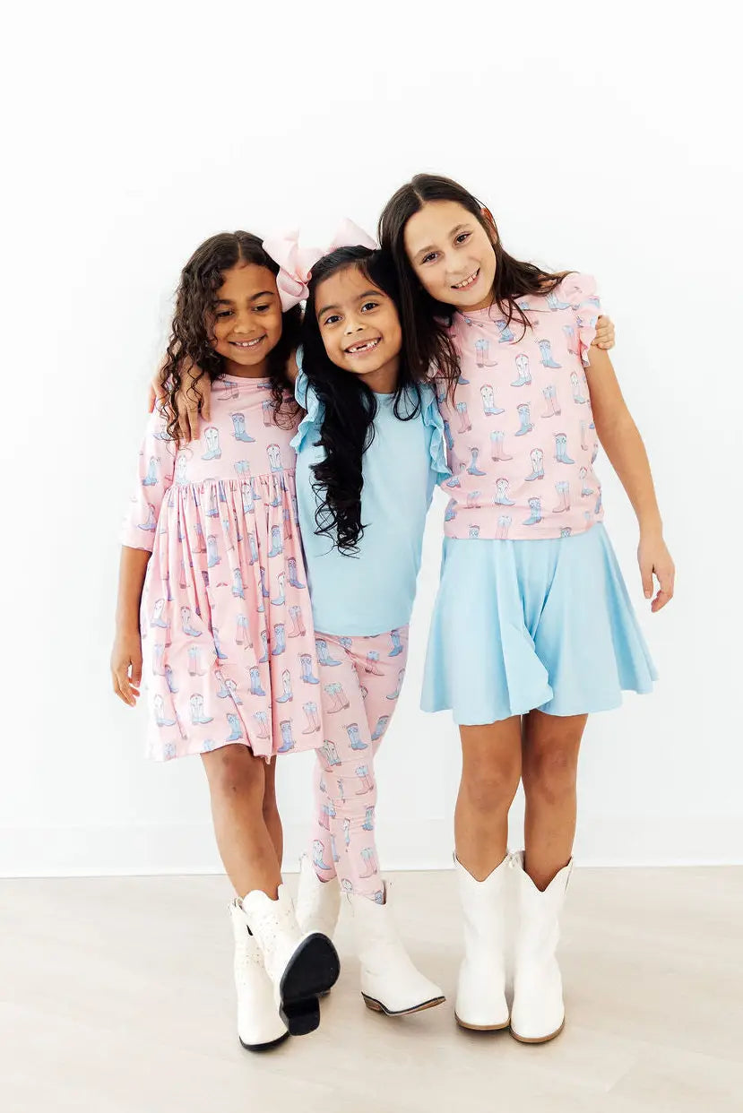 Ribbons & Rodeos 3/4 Sleeve Pocket Twirl Dress Mila & Rose ® 