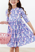 Polyester Spandex Twirl Dress - Beautiful Bunnies by Mila & Rose ®