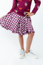Virginia Tech Plaid Hokie Ruffle Twirl Skort by Mila & Rose ®