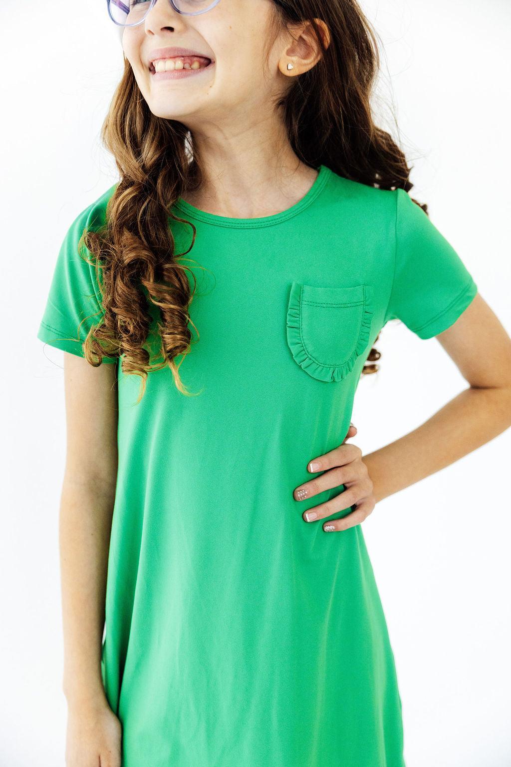 Kelly Green T-Shirt Dress by Mila & Rose ®