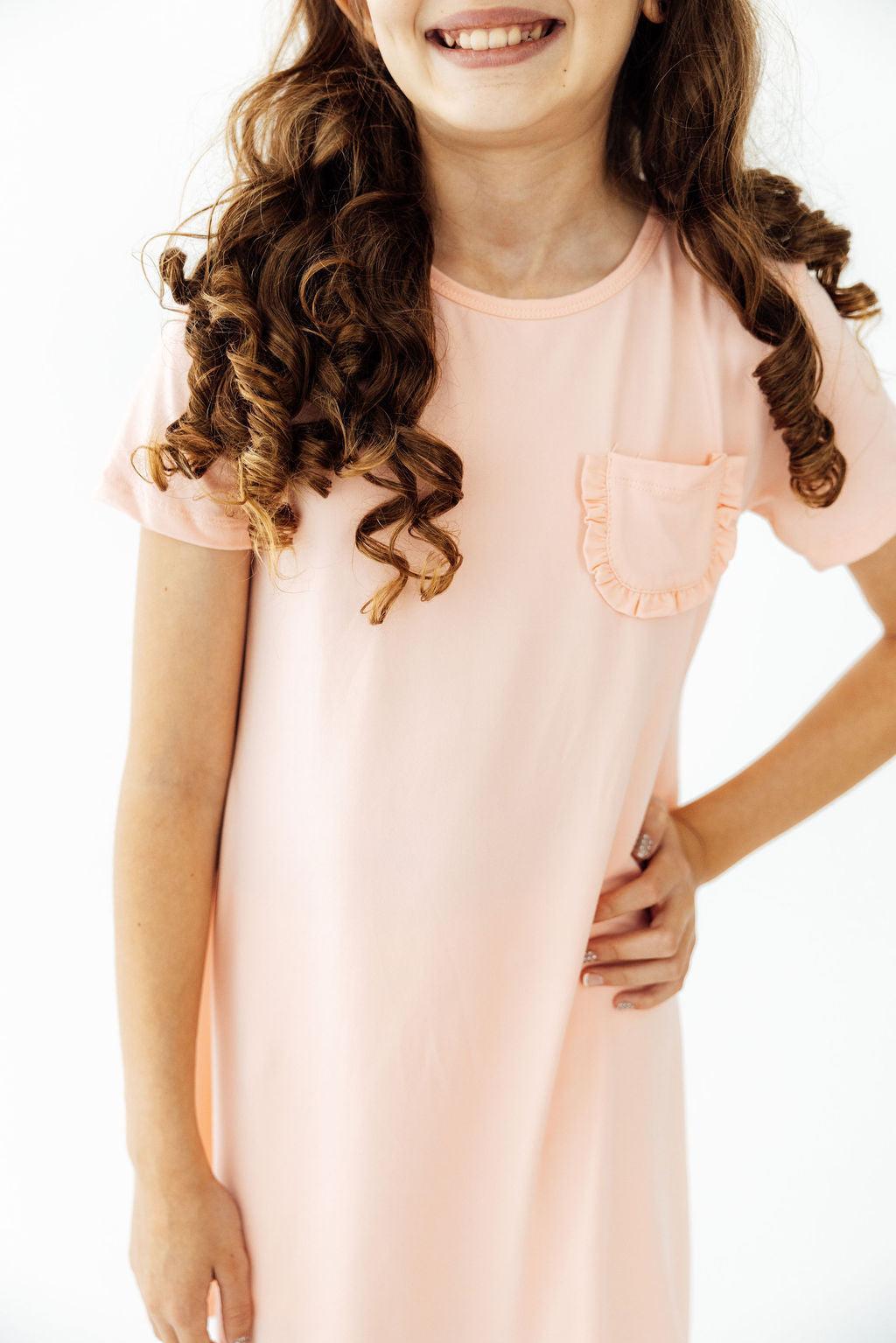 Peach T-Shirt Dress by Mila & Rose ®