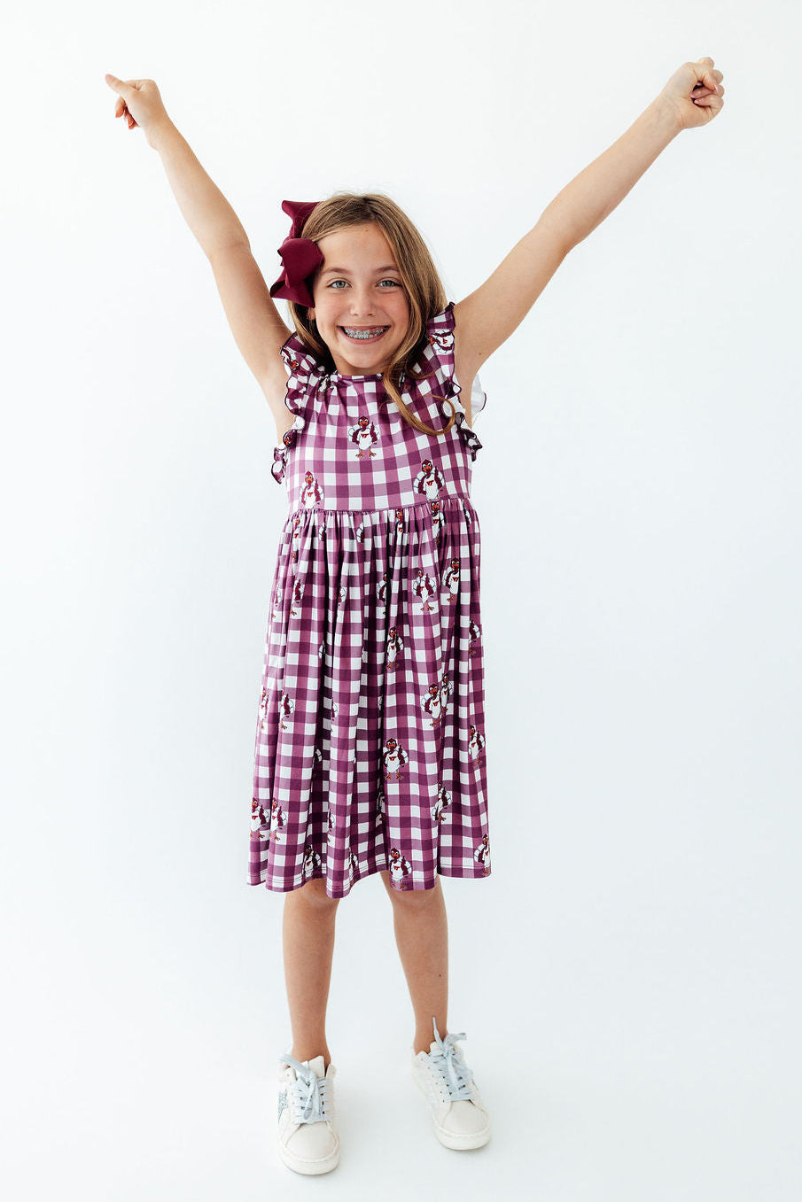 Virginia Tech Plaid Hokie Flutter Twirl Dress by Mila & Rose ®