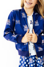 Montana State University Blue Bobcat Satin Jacket by Mila & Rose ®