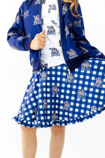 Montana State University Plaid Bobcat Ruffle Twirl Skort by Mila & Rose ®