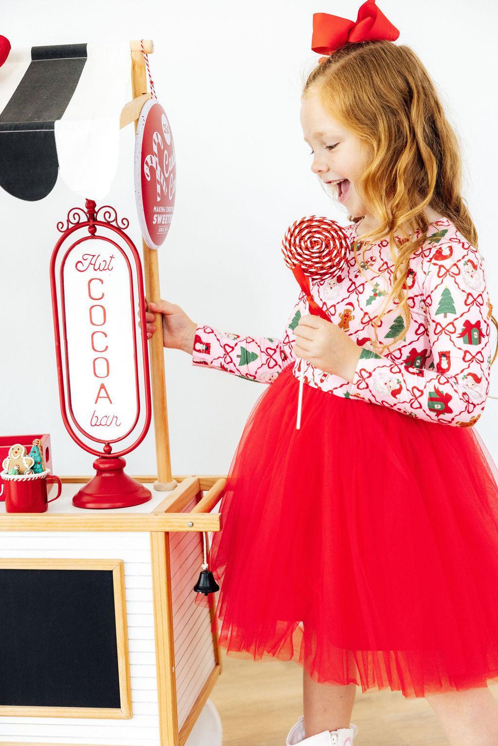 Deck the Halls L/S Tutu Dress by Mila & Rose ®
