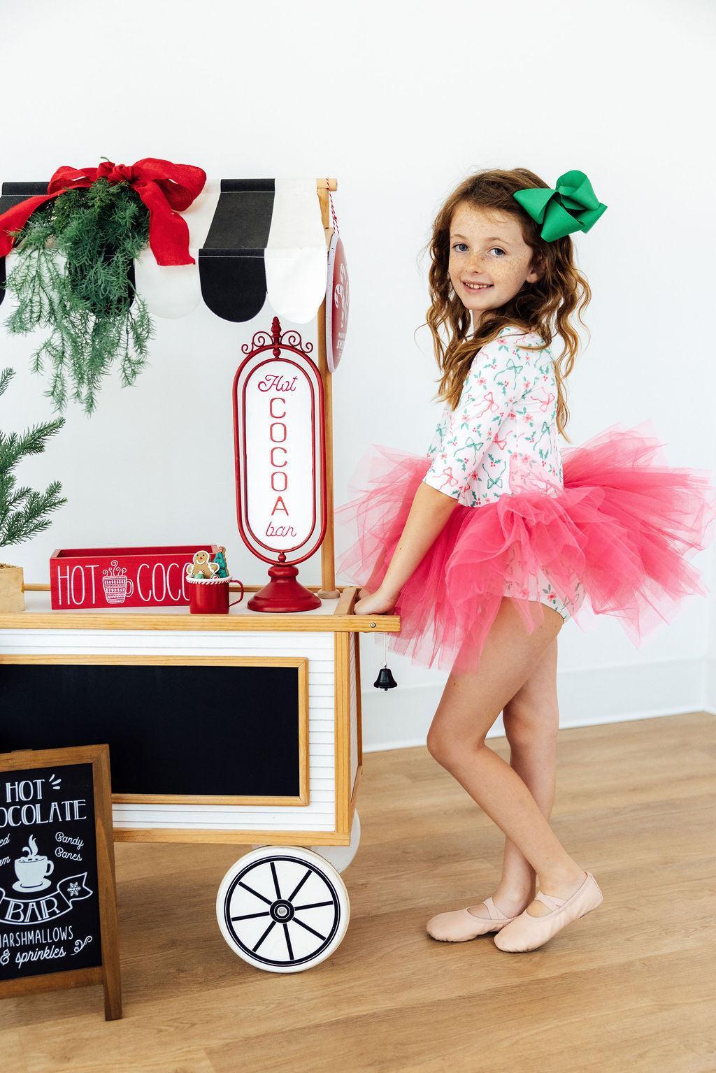 Bows & Mistletoe 3/4 Tutu Leotard by Mila & Rose ®