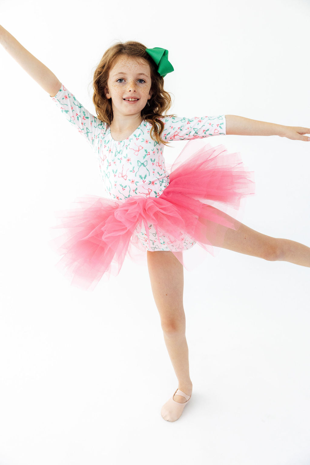 Bows & Mistletoe 3/4 Tutu Leotard by Mila & Rose ®