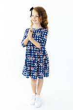 Polyester Blend Twirl Dress - Plaid by Mila & Rose ® (view 5 of 6)
