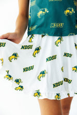 North Dakota State University White Bison Ruffle Twirl Skort by Mila & Rose ®