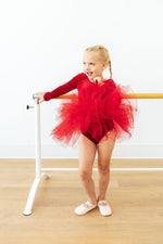 Red Velvet L/S Tutu Leotard by Mila & Rose ®