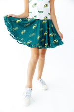 North Dakota State University Green Bison Ruffle Twirl Skort by Mila & Rose ®