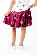 Virginia Tech Maroon Hokie Ruffle Twirl Skort by Mila & Rose ®