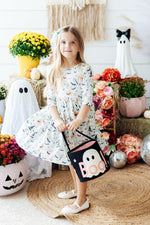 Ghouls Rule 3/4 Sleeve Pocket Twirl Dress by Mila & Rose ®