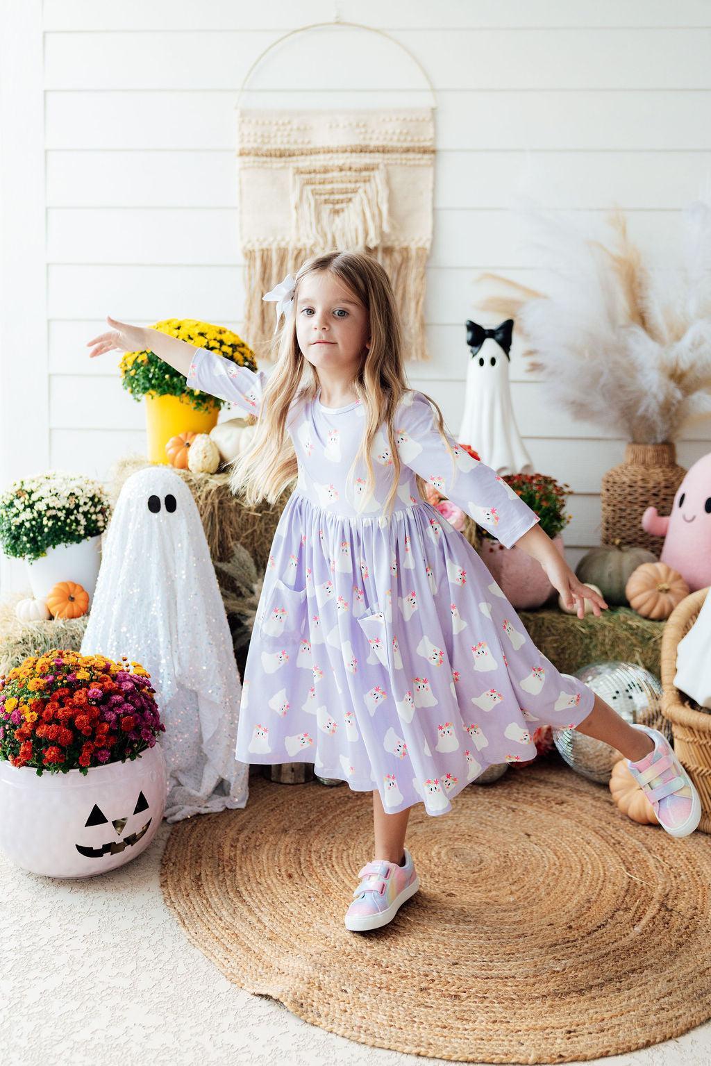 Feeling Fa-boo-lous 3/4 Sleeve Pocket Twirl Dress by Mila & Rose ®