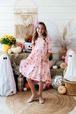 Spooky Sweetheart 3/4 Sleeve Pocket Twirl Dress by Mila & Rose ®