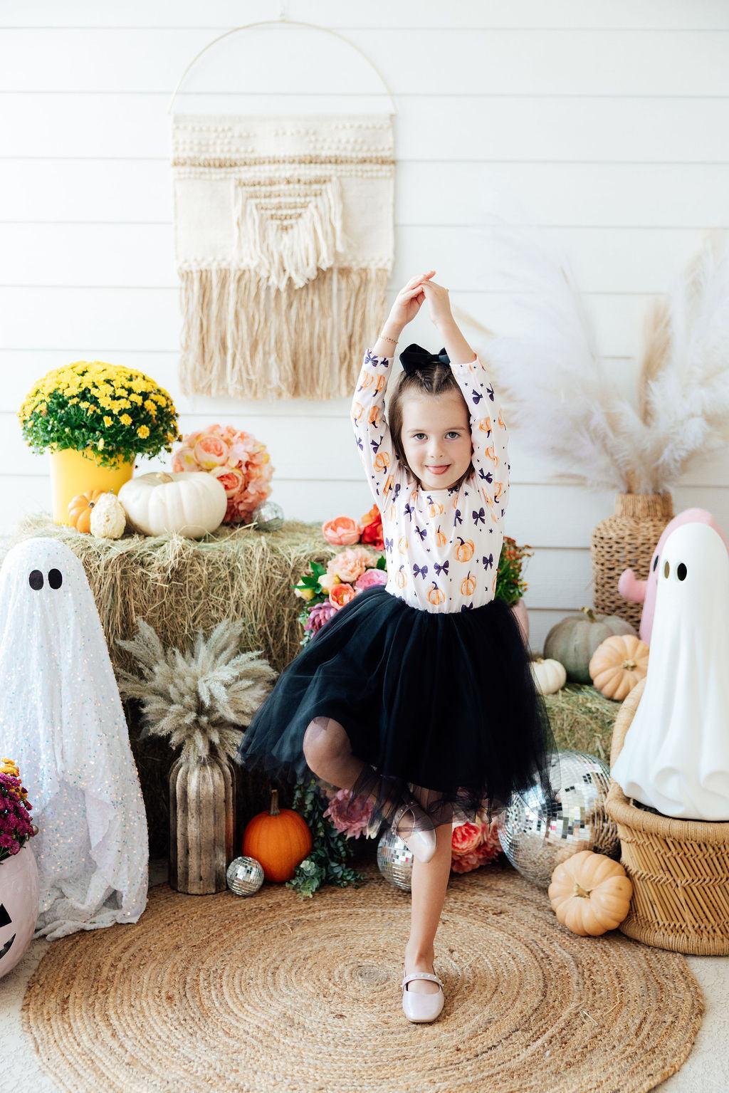 Pretty in Pumpkin L/S Tutu Dress by Mila & Rose ®