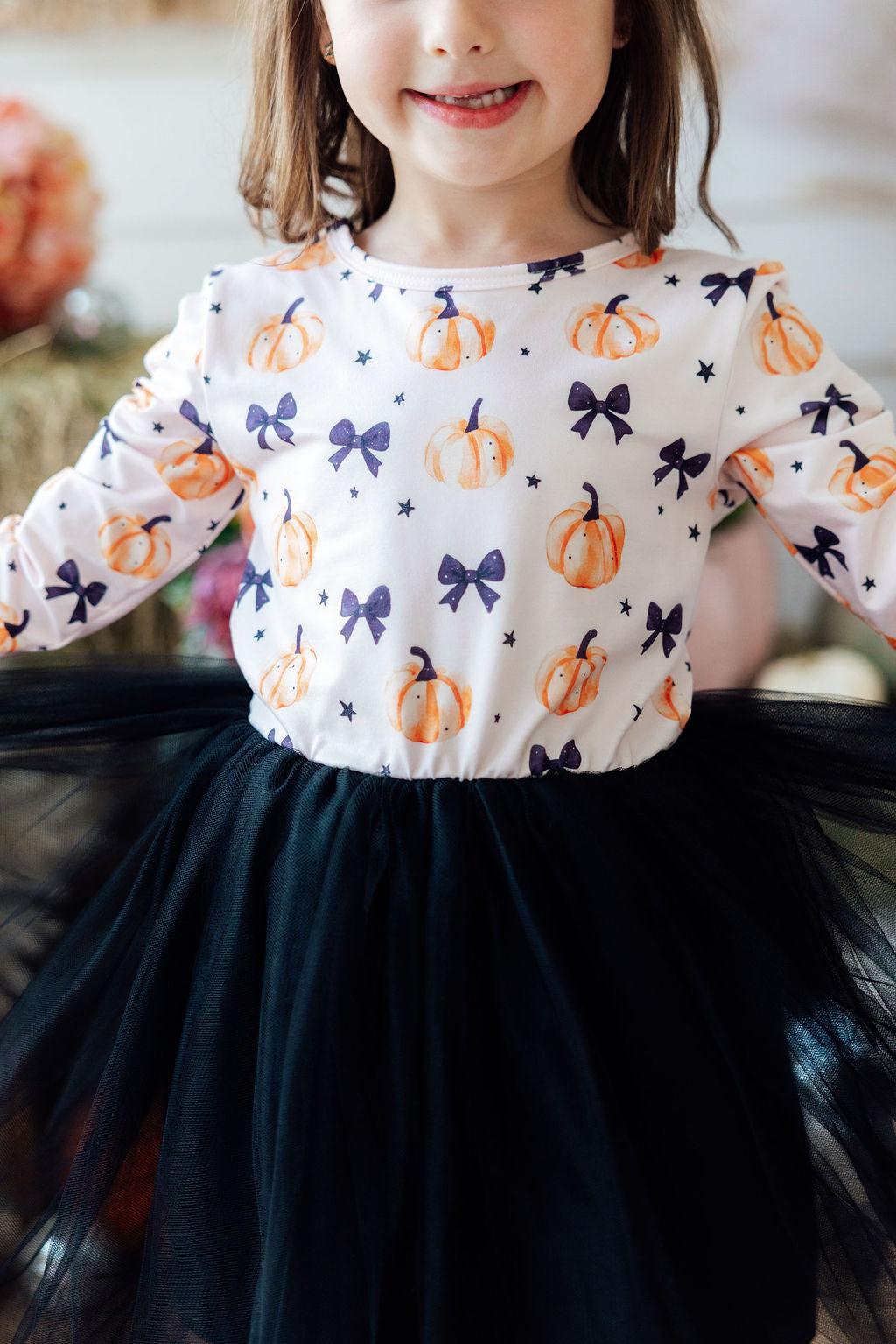 Pretty in Pumpkin L/S Tutu Dress by Mila & Rose ®