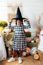 Plaid Pumpkins L/S Pocket Twirl Dress by Mila & Rose ®