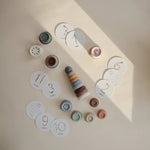 Mushie Milestone Cards for Newborn Baby Growth Documenting with Illustrated Watercolor Designs - Everetts Place Boutique - 