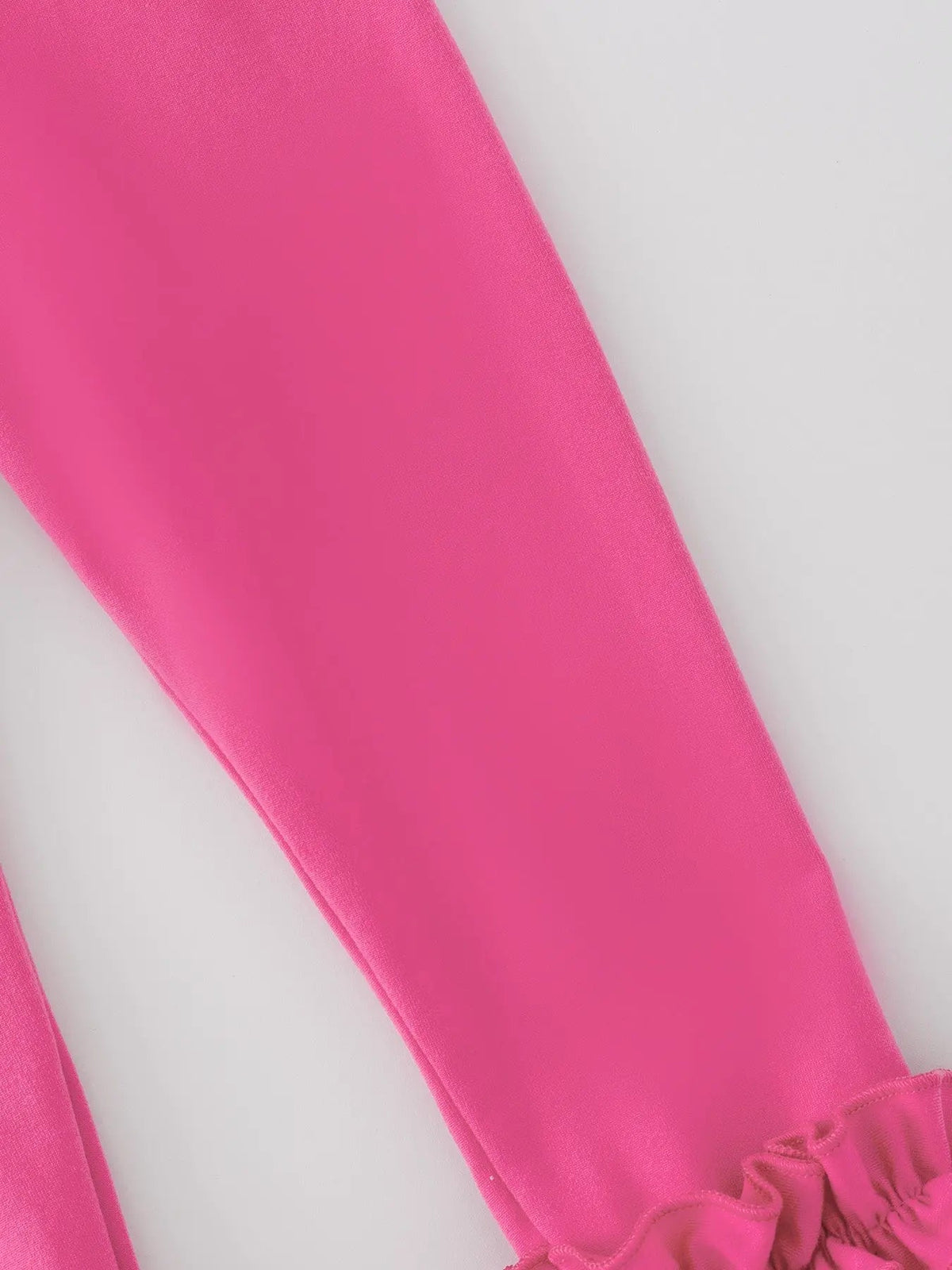 Rylee Faith Designs Milk Silk Ruffled Hot Pink Icing Legging - 