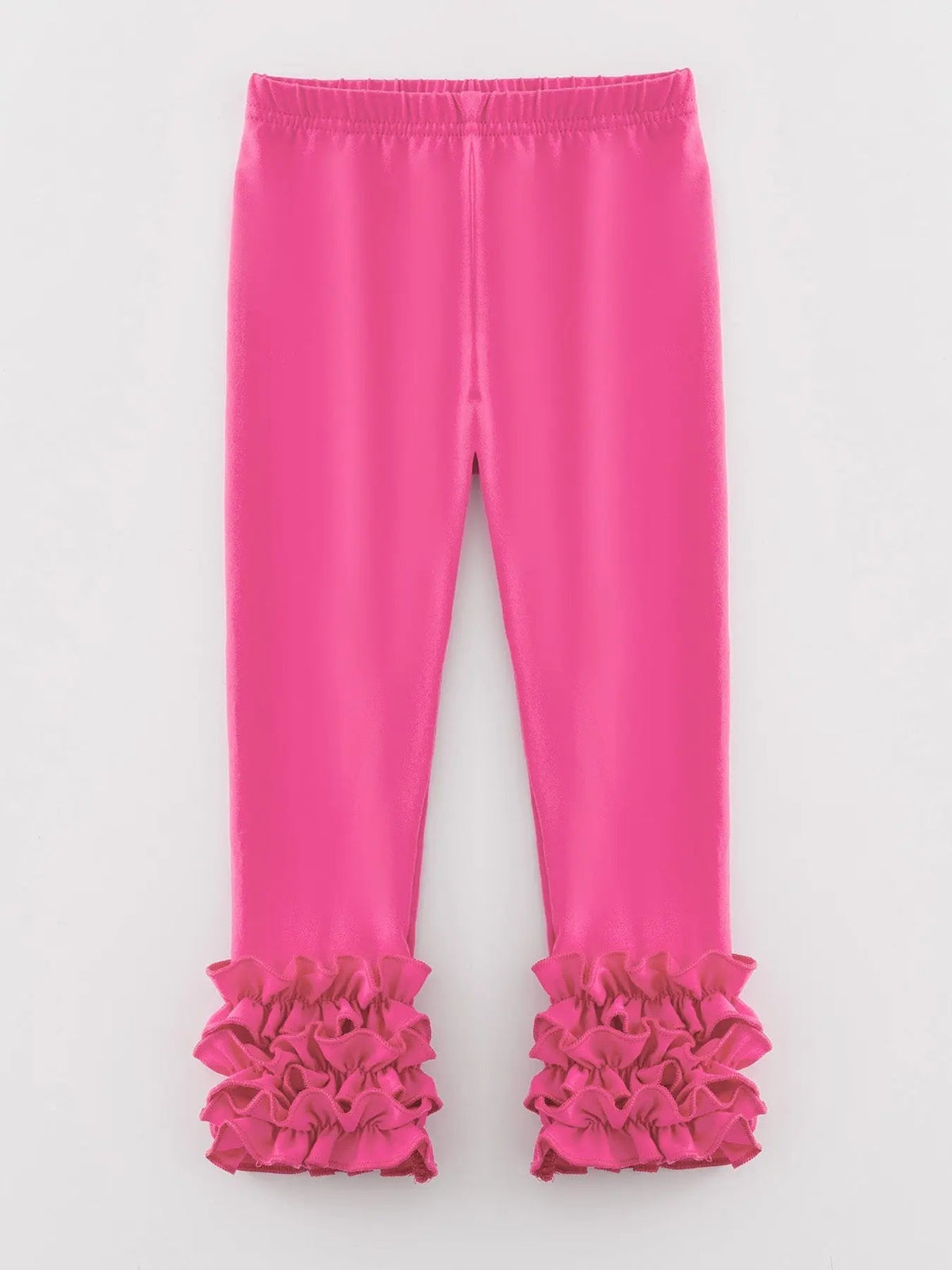 Rylee Faith Designs Milk Silk Ruffled Hot Pink Icing Legging - 