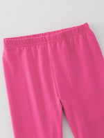 Rylee Faith Designs Milk Silk Ruffled Hot Pink Icing Legging - 