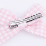 Angel Dear Mini Gingham Pink - 2 Pack Bow ClipsEveretts Place