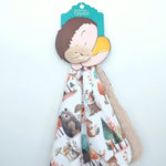 Honey Lemonade Mini Minks Toddler Blanket with Enchanted Forest Design for Easy Carrying - 