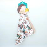 Honey Lemonade Mini Minks Toddler Blanket with Enchanted Forest Design for Easy Carrying - 