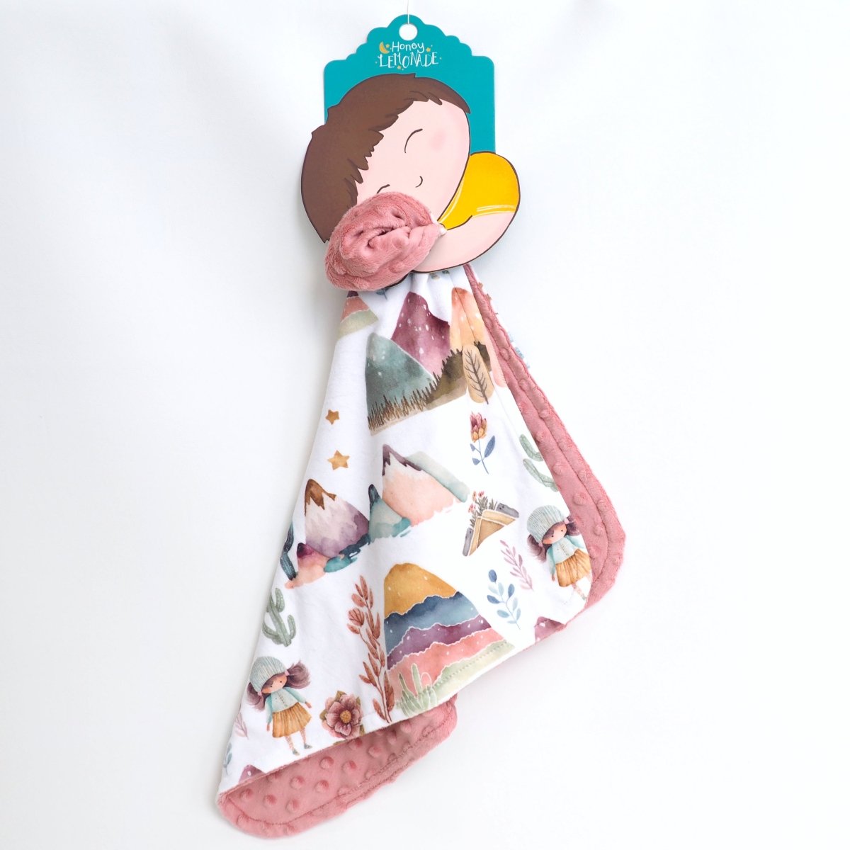 Honey Lemonade Mini Minks Toddler Blankets with Soft Plush Fabric for Cozy Travel - 