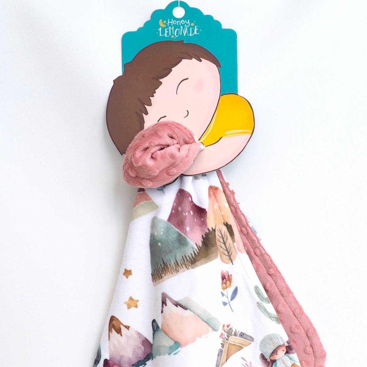 Honey Lemonade Mini Minks Toddler Blankets with Soft Plush Fabric for Cozy Travel - 