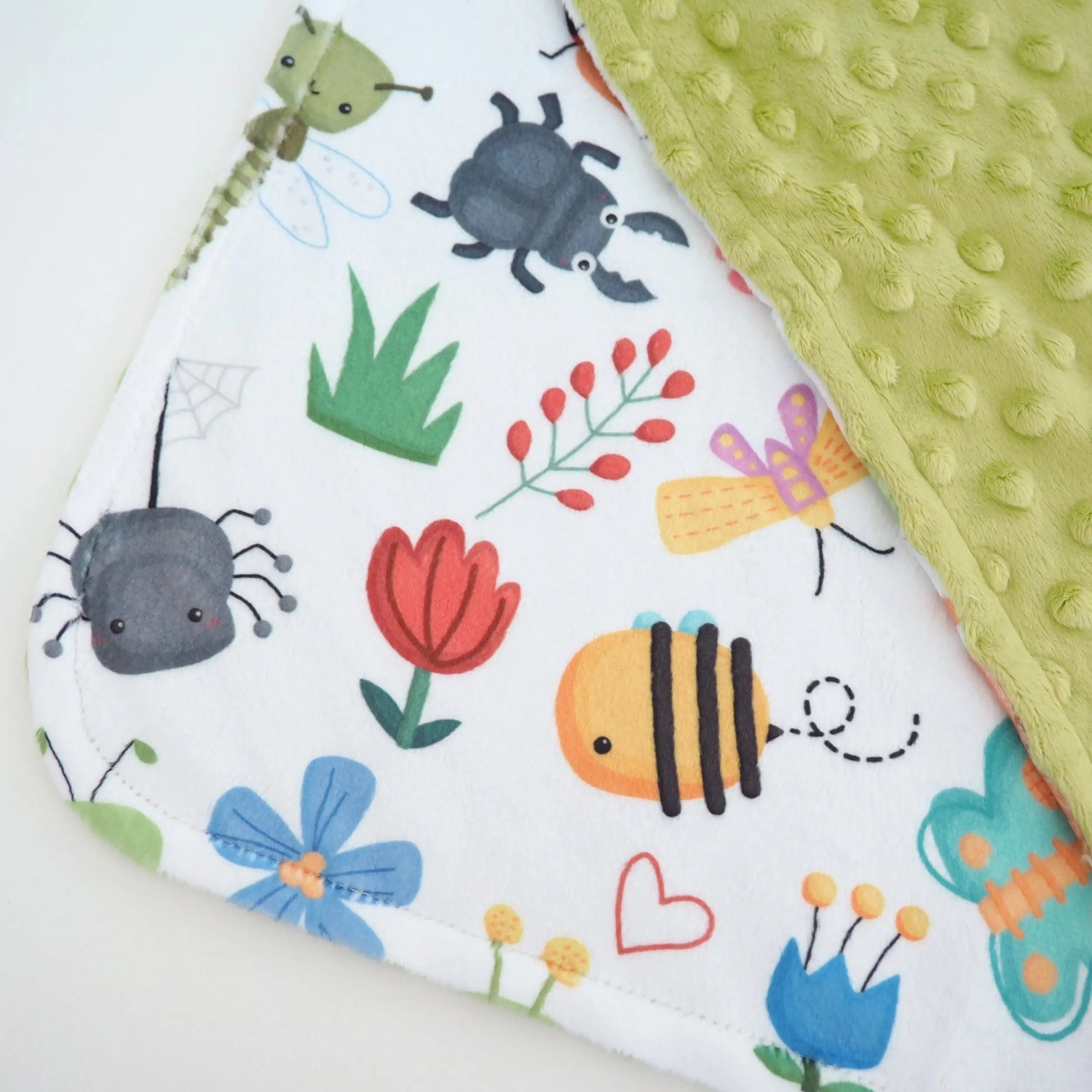 Honey Lemonade Mini Minky Blanket Bug Buddies - 