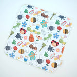 Honey Lemonade Mini Minky Blanket with Bug Buddies Design for Toddlers on the Go - 