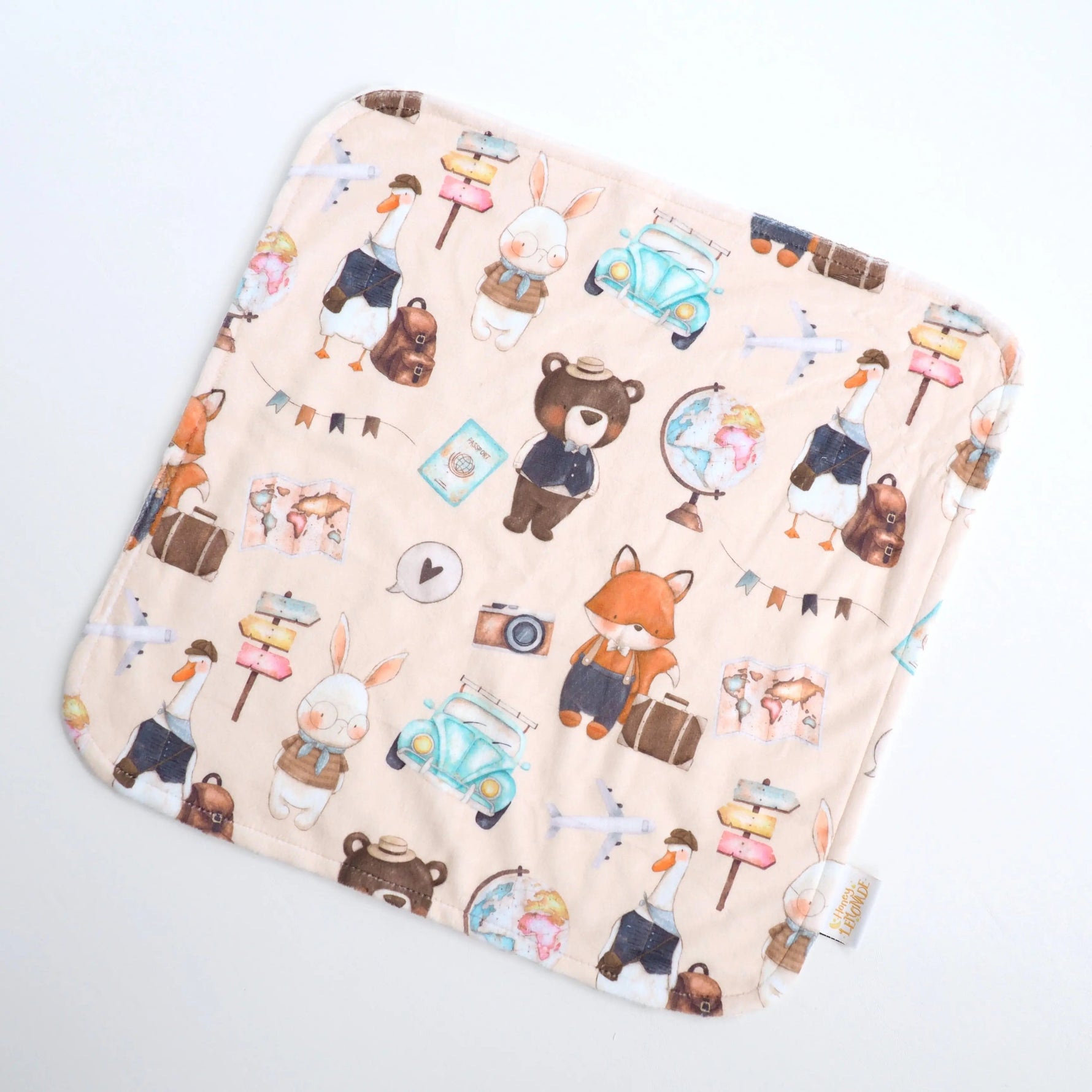 Honey Lemonade Mini Minky Blanket World Explorer - 