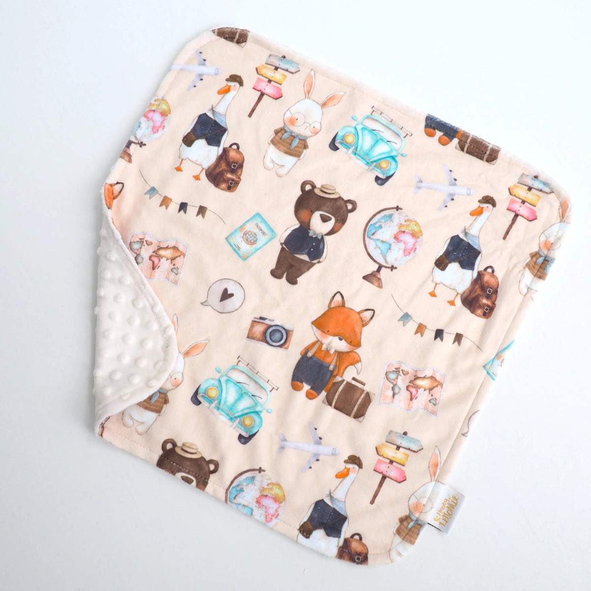 Honey Lemonade Mini Minky Blanket World Explorer - 