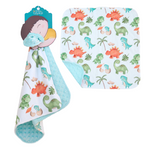 Honey Lemonade Mini Minks Dino Plush Toy with Ultra Soft Fabric for Kids and Toddlers - Baby & Toddler Mini Minky