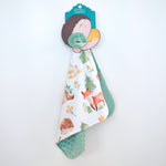 Honey Lemonade Mini Minks Soft Blanket with Adorable Forest Friends for Kids - Baby & Toddler Mini Minky