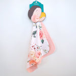 Honey Lemonade Mini Minks Toddler Blanket with Floral Design for Cozy Travel Comfort - Baby & Toddler Mini Minky