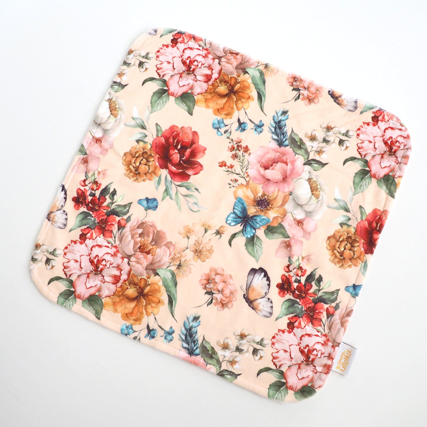 Mini Minky Royal Garden Premium Fabric for Crafting and Toddler Blankets Honey Lemonade