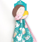 Honey Lemonade Mini Minky Toddler Blanket Lightweight and Portable for Daily Use - 